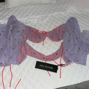 Whitefox boutique fare to dream crop lilac rose